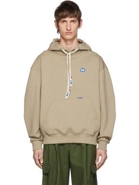ADER error Beige Stone Logo Hoodie SIZE small / medium A1
